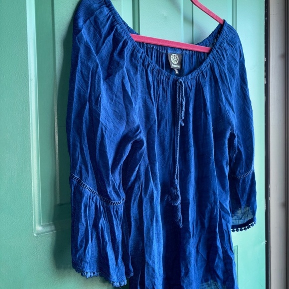 Bobeau large royal blue top boho beautiful - Picture 3 of 7